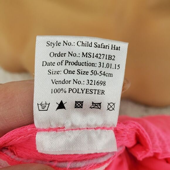 Sun Protection Zone UPF 50+ Pink Bucket Hat With Velcro Straps - Picture 8 of 8